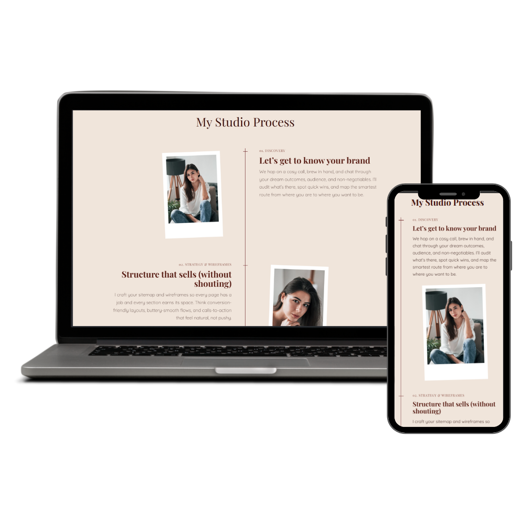 Animated timeline with photos