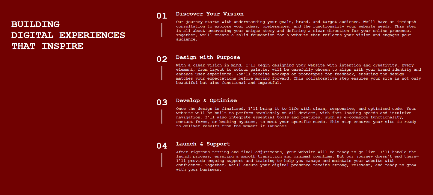 Static text blocks