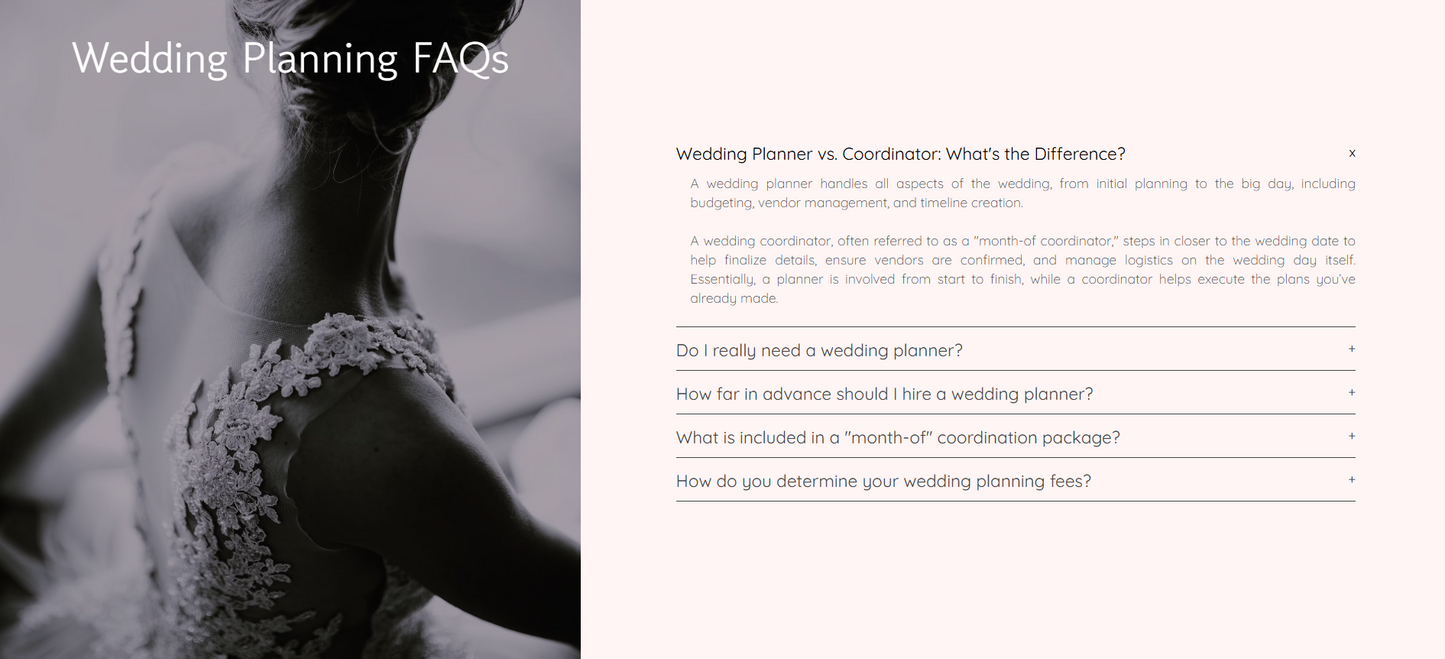 Interactive text dropdown and photo