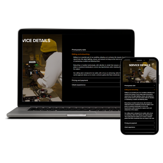 Interactive text dropdown and photo
