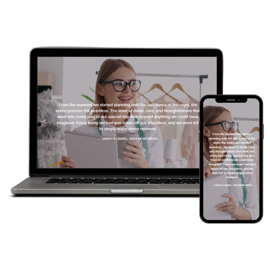 Interactive Video or Photo and Text Carousel