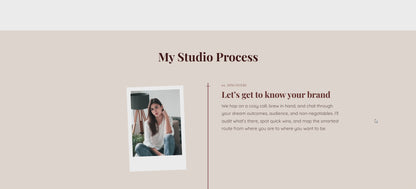 Animated timeline with photos