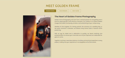 Interactive buttons, photo and text