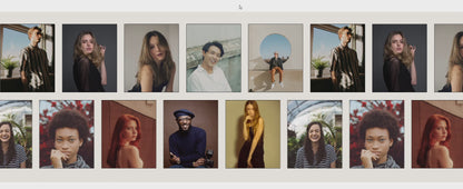 Scrolling image carousel